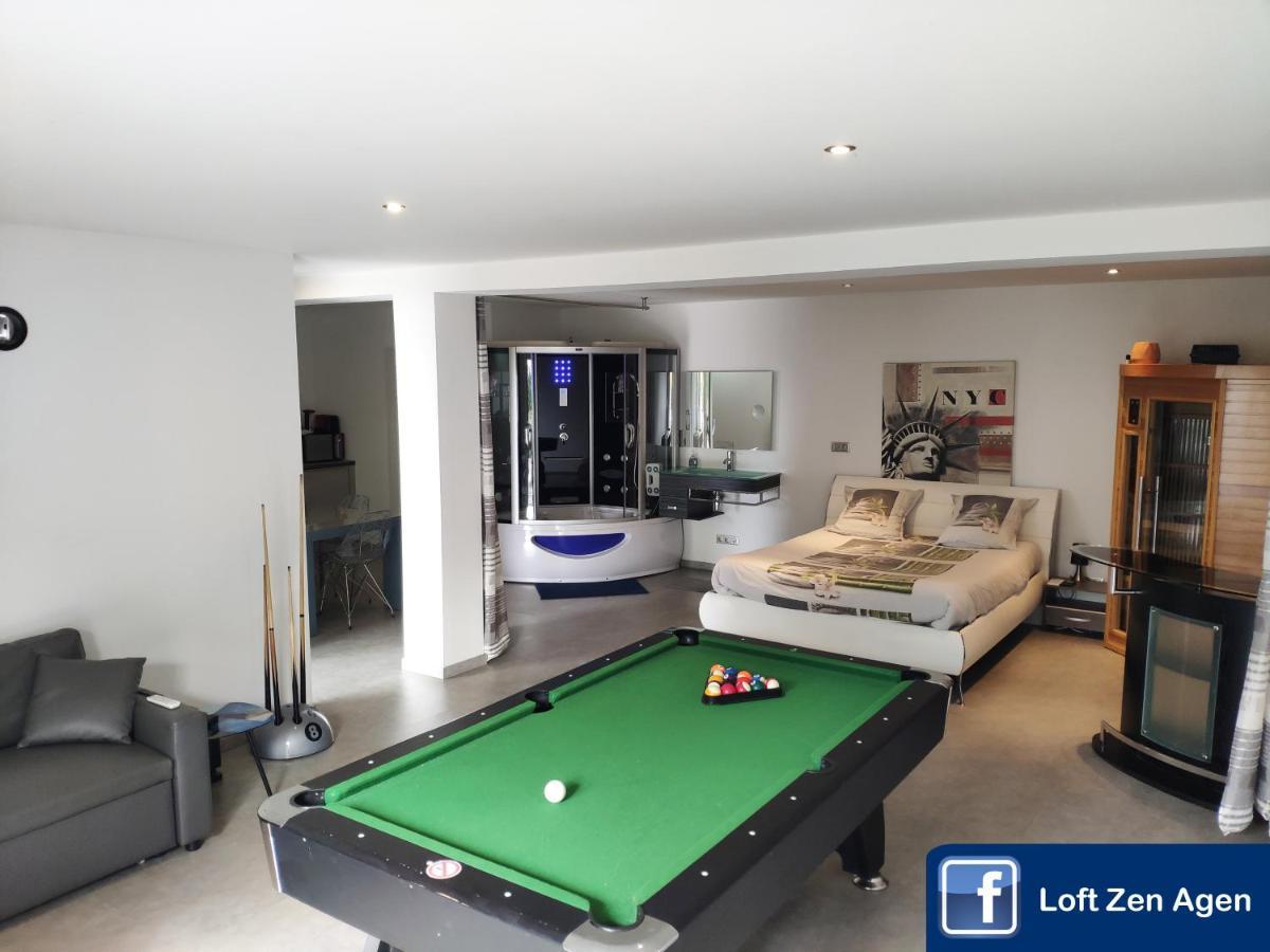 Loft Zen Spa Balneo Parking Gratuit Sauna Hammam Billard Agen Exterior photo